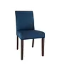 Bolero Stoelen | CHISWICK | Textiel/Hout | Blue | Houtlook Poten | Indoor | 2 Stuks | 450x600x910(h)mm 