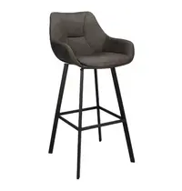 HC Barkrukken | BIAS | Microleder/Metaal | Anthracite | Zwarte Poten | Indoor | 2 Stuks | 500x570x1100(h)mm