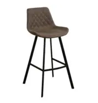 HC Barkrukken | EMPERIO | Microvezel/Metaal | Olive | Zwarte Poten | Indoor | 2 Stuks | 500x500x1080(h)mm