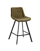 HC Barkrukken | JORIS | Leer/Metaal | Moss | Zwarte Poten | Indoor | 2 Stuks | 500x550x950(h)mm 