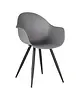 HC Stoelen | LIVA | Kunststof/Metaal | Anthracite | Zwarte Poten | In-/Outdoor | 2 Stuks | 580x540x850(h)mm 