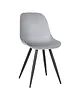 HC Stoelen | MONA | Kunststof/Metaal | Grey | Zwarte Poten | In-/Outdoor | 2 Stuks | 460x540x880(h)mm 