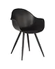 HC Stoelen | LIVA | Kunststof/Metaal | Black | Zwarte Poten | In-/Outdoor | 2 Stuks | 580x540x850(h)mm 