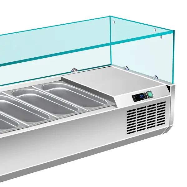 Opzetkoelvitrine | 8x 1/3 GN | +2°C/+8°C | 1800x395x435(h)mm