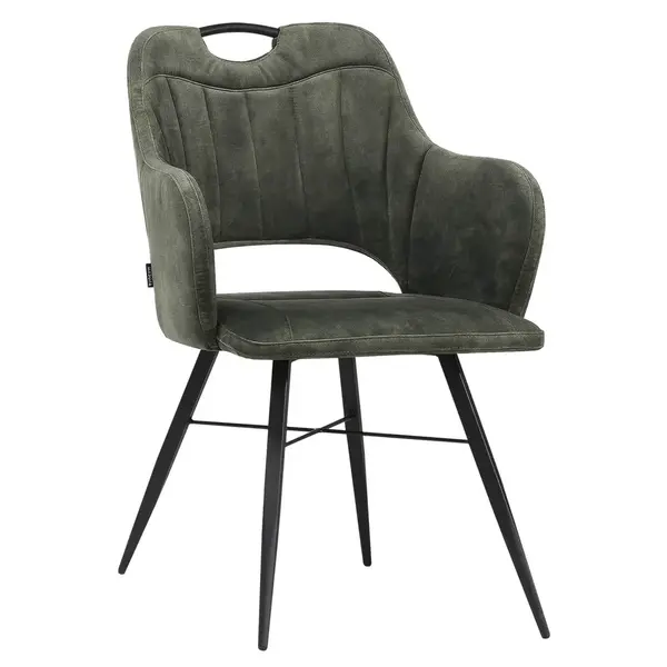 Stoelen | JEWEL |  Fluweel/Metaal | Hunter |  Zwarte Poten | Indoor | 2 Stuks | 605x625x870(h)mm