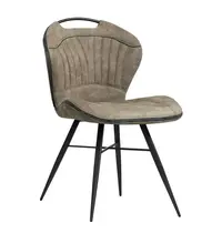 HC Stoelen | SPLASH | Microvezel/Metaal | Liver | Zwarte Poten | Indoor | 2 Stuks | 620x540x870(h)mm 