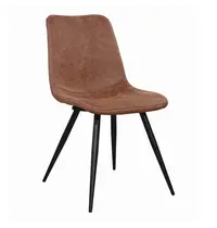 HC Stoelen | SPOT | Microvezel/Metaal | Cognac | Zwarte Poten | Indoor | 2 Stuks | 540x610x860(h)mm