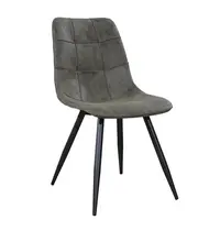 HC Stoelen | PEAK | Microvezel/Metaal | Olive | Zwarte Poten | Indoor | 2 Stuks | 480x650x880(h)mm