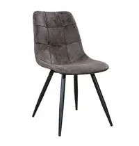 HC Stoelen | PEAK | Microvezel/Metaal | Anthracite | Zwarte Poten | Indoor | 2 Stuks | 480x650x880(h)mm 