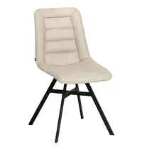 HC Stoelen | NIELS | Polyester/Metaal | Toffee | Zwarte Poten | Indoor | 2 Stuks | 480x640x890(h)mm