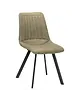 HC Stoelen | PLUTO | Microvezel/Metaal | Thyme | Zwarte Poten | Indoor | 2 Stuks | 590x650x855(h)mm 