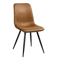 HC Stoelen | SPECTRA | Microvezel/Metaal | Cognac | Zwarte Poten | Indoor | 2 Stuks | 540x610x860(h)mm
