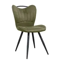 HC Stoelen | GIBSON | Microvezel/Metaal | Moss | Zwarte Poten | Indoor | 2 Stuks | 650x480x870(h)mm