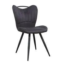 HC Stoelen | GIBSON | Microvezel/Metaal | Anthracite | Zwarte Poten | Indoor | 2 Stuks | 650x480x870(h)mm 