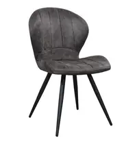 HC Stoelen | MAGIC | Microvezel/Metaal | Steel | Zwarte Poten | Indoor | 2 Stuks | 520x610x880(h)mm 