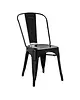 Bolero Stoelen | Staal | Black | In-/Outdoor | Stapelbaar | 4 Stuks | 445x520x855(h)mm 