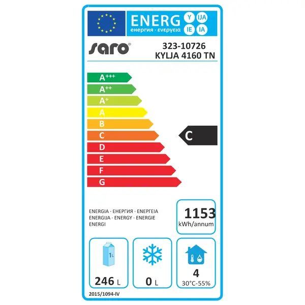Koelwerkbank | KYLJA | 503L | 1 Deur + 6 Laden (1/1 GN) | -2°C/+8°C | Geforceerd | 2230x700x920(h)mm