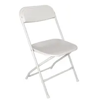 Bolero Opklapbare Stoelen | Kunststof/Staal | White | In-/Outdoor | Stapelbaar | 10 Stuks | 440x480x800(h)mm