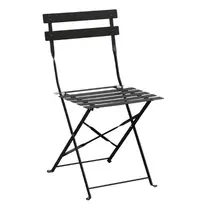 Bolero Opklapbare Stoelen | Staal | Black | In-/Outdoor | 2 Stuks | 387x471x800(h)mm