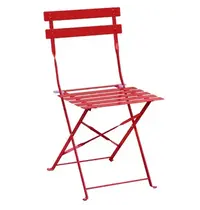 Bolero Opklapbare Stoelen | Staal | Red | In-/Outdoor | 2 Stuks | 387x471x800(h)mm