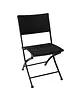 Bolero Opklapbare Stoelen | Rotan/Staal | Black | In-/Outdoor | 2 Stuks | 580x470x850(h)mm 