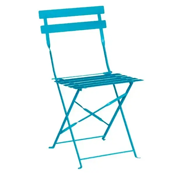 Opklapbare Stoelen | Staal | Turquoise | In-/Outdoor | 2 Stuks | 387x471x800(h)mm