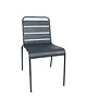 Bolero Stoelen | Staal | Grey | In-/Outdoor | Stapelbaar | 4 Stuks | 470x570x830(h)mm 