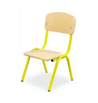 Luxus Schoolstoel | Geel | Voor Kinderen 0.80-0.95m | Zithoogte 210mm | 10 Stuks
