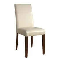 Bolero Stoelen | Kunstleer/Hout | Crème | Houtlook Poten | Indoor | 2 Stuks | 405x500x940(h)mm
