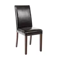 Bolero Stoelen | Kunstleer/Hout | Black | Houtlook Poten | Indoor | 2 Stuks | 405x500x940(h)mm