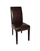 Bolero Stoelen | Kunstleer/Hout | Dark Brown | Houtlook Poten | Indoor | 2 Stuks | 410x510x1015(h)mm 