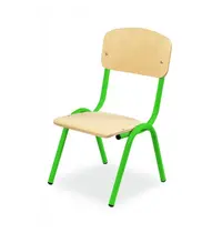 Luxus Schoolstoel | Groen | Voor Kinderen 0.80-0.95m | Zithoogte 210mm | 10 Stuks
