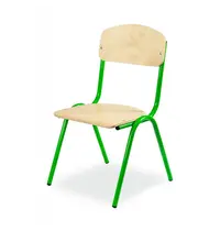 Luxus Schoolstoel | Groen | Voor Kinderen 0.95-1.15m | Zithoogte 260mm | 10 Stuks 