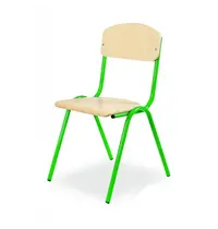 Luxus Schoolstoel | Groen | Voor Kinderen 1.05-1.20m | Zithoogte 310mm | 10 Stuks