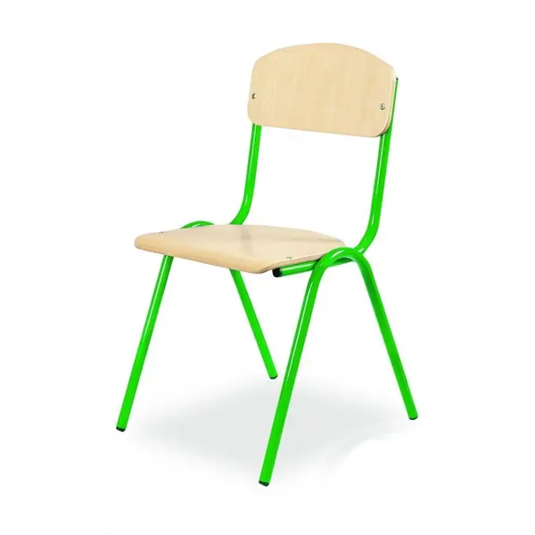 Schoolstoel | Groen | Voor Kinderen 1.05-1.20m | Zithoogte 310mm | 10 Stuks