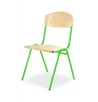 Luxus Schoolstoel | Groen | Voor Kinderen 1.20-1.45m | Zithoogte 350mm | 10 Stuks