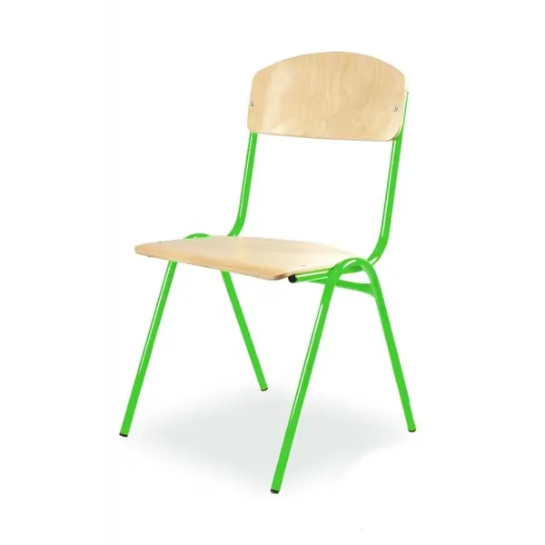 Schoolstoel | Groen | Voor Kinderen 1.20-1.45m | Zithoogte 350mm | 10 Stuks