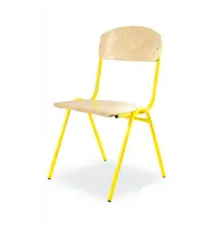 Luxus Schoolstoel | Geel | Voor Kinderen 1.20-1.45m | Zithoogte 350mm | 10 Stuks