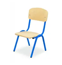 Luxus Schoolstoel | Blauw | Voor Kinderen 0.80-0.95m | Zithoogte 210mm | 10 Stuks