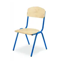 Luxus Schoolstoel | Blauw | Voor Kinderen 0.95-1.15m | Zithoogte 260mm | 10 Stuks