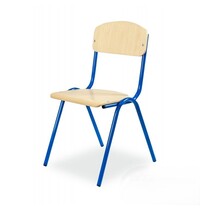 Luxus Schoolstoel | Blauw | Voor Kinderen 1.05-1.20m | Zithoogte 310mm | 10 Stuks