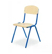 Luxus Schoolstoel | Blauw | Voor Kinderen 1.20-1.45m | Zithoogte 350mm | 10 Stuks