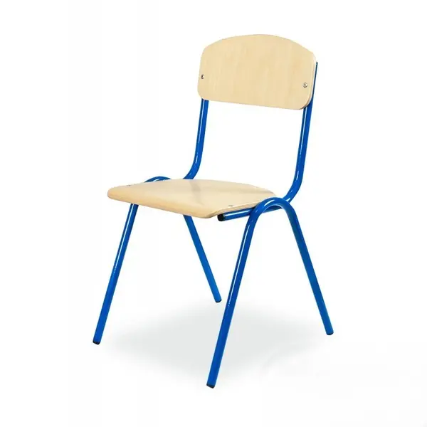 Schoolstoel | Blauw | Voor Kinderen 1.20-1.45m | Zithoogte 350mm | 10 Stuks