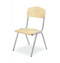 Luxus Schoolstoel | Grijs | Voor Kinderen 0.95-1.15m | Zithoogte 260mm | 10 Stuks 