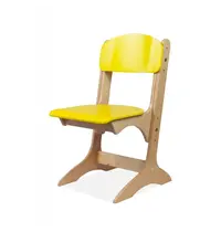 Luxus Kleuterstoel | Verstelbaar | Geel | Voor Kinderen 0.90-1.45m | Zithoogte 260-350mm | 10 Stuks 
