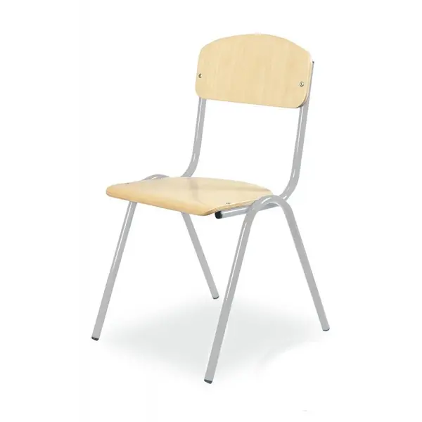 Schoolstoel | Grijs | Voor Kinderen 1.05-1.20m | Zithoogte 310mm | 10 Stuks
