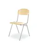 Luxus Schoolstoel | Grijs | Voor Kinderen 1.20-1.45m | Zithoogte 350mm | 10 Stuks 