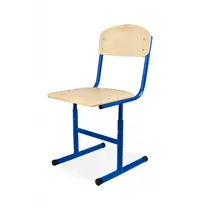 Luxus Schoolstoel | Blauw | Hoogte Verstelbaar | Voor Kinderen 1.30-1.90m | Zithoogte 380-460mm | 10 Stuks