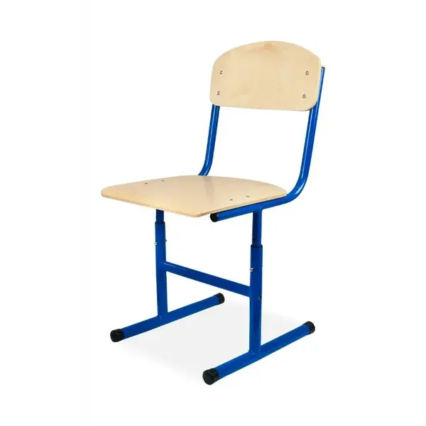 Schoolstoel | Blauw | Hoogte Verstelbaar | Voor Kinderen 1.30-1.90m | Zithoogte 380-460mm | 10 Stuks