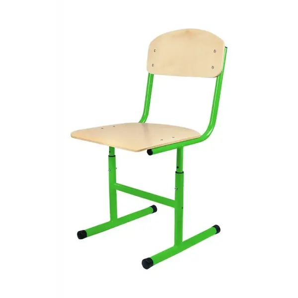 Schoolstoel | Groen | Hoogte Verstelbaar | Voor Kinderen 1.30-1.90m | Zithoogte 380-460mm | 10 Stuks